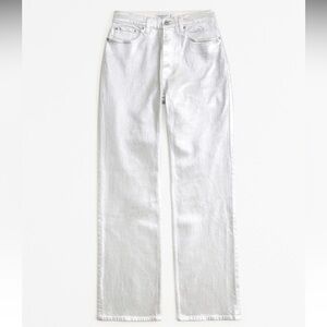 Abercrombie Silver Curve Love High Rise 90s Relaxed Jeans Size 28